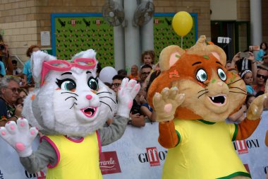 Giffoni Valle Piana, Sa, İtalya - 22 Temmuz 2018: Tv dizisi 44 Gatti, Giffoni Film Festivali 2018 - üzerinde 22 Temmuz 2018 Giffoni Valle Piana, İtalya 