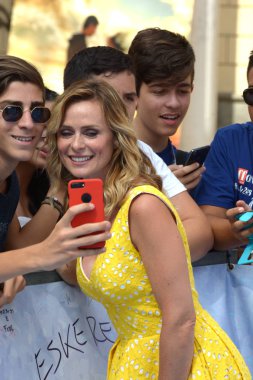 Giffoni Valle Piana, Sa, İtalya - 24 Temmuz 2018: Serena Autieri, Giffoni Film Festivali 2018 - üzerinde 24 Temmuz 2018 Giffoni Valle Piana, İtalya