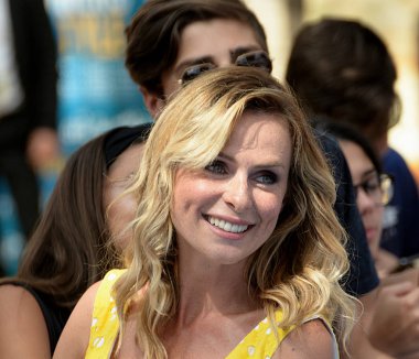 Giffoni Valle Piana, Sa, İtalya - 24 Temmuz 2018: Serena Autieri, Giffoni Film Festivali 2018 - üzerinde 24 Temmuz 2018 Giffoni Valle Piana, İtalya