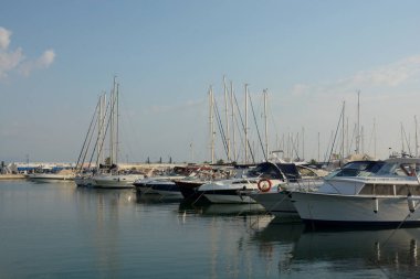 Marina D 'Arechi Limanı, Salerno, İtalya.