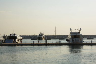 Marina D 'Arechi Limanı, Salerno, İtalya.