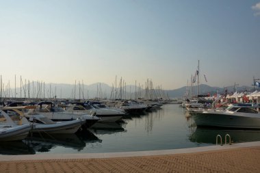 Marina D 'Arechi Limanı, Salerno, İtalya.