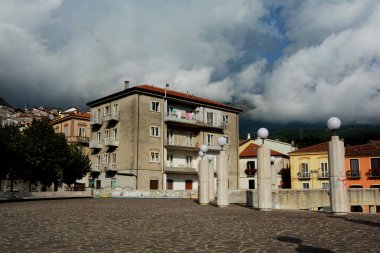 Lagonegro, Güney İtalya içinde kentsel peyzaj.