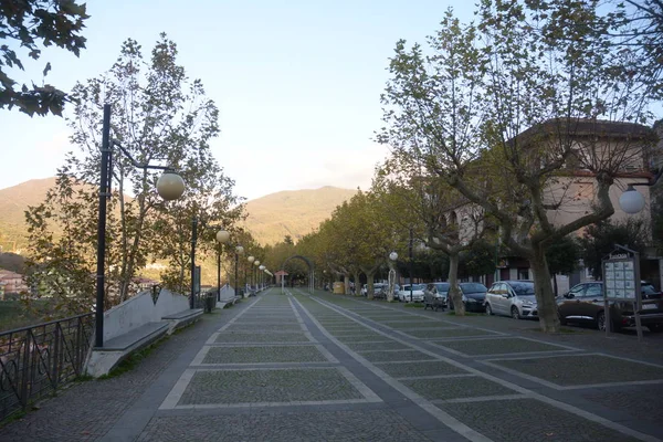 Paisaje Urbano Montecorvino Rovella Italia — Foto de Stock