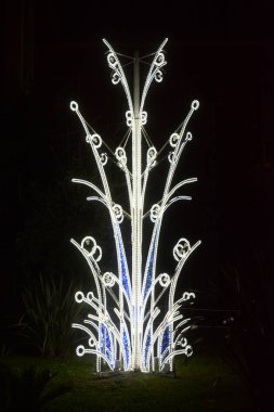 İtalya: Luci d'Artista, Noel ışıkları göster Salerno, Aralık 8,2018