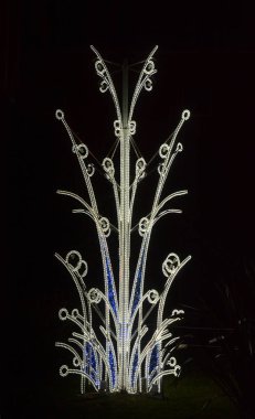 İtalya: Luci d'Artista, Noel ışıkları göster Salerno, Aralık 8,2018