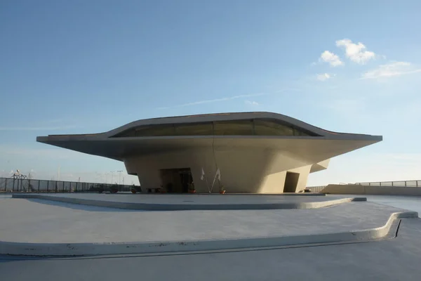 Vista Nueva Estación Marítima Salerno Italia Terminal Por Zaha Hadid —  Fotos de Stock