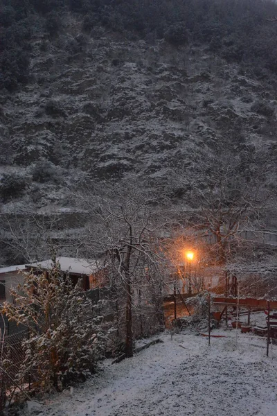 Paisaje Nevado Invierno Campania Sur Italia Enero 2019 — Foto de Stock