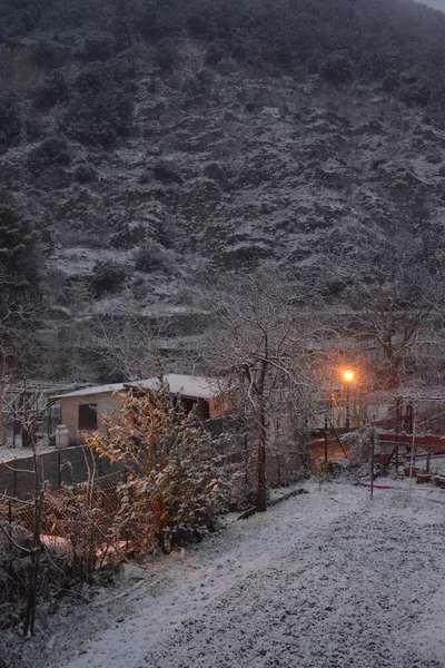 Paisaje Nevado Invierno Campania Sur Italia Enero 2019 — Foto de Stock