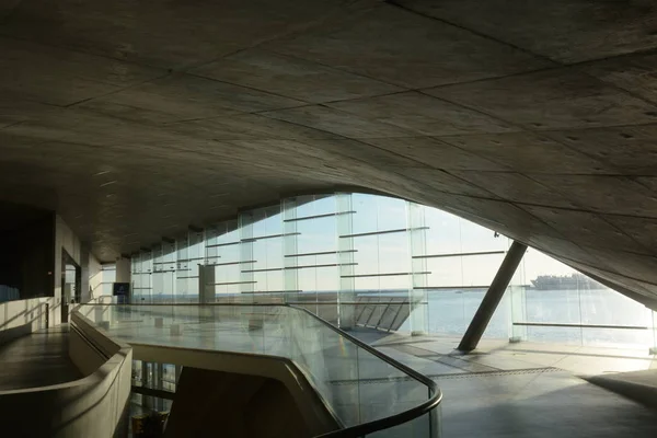 Vista Interior Nueva Estación Marítima Salerno Italia Terminal Por Zaha —  Fotos de Stock