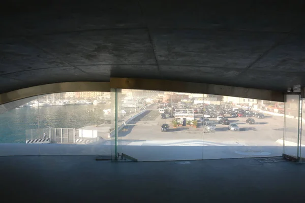 Vista Interior Nova Estação Marítima Salerno Itália Terminal Por Zaha — Fotografia de Stock