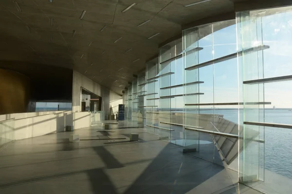 Innenansicht Des Neuen Salerno Maritime Station Italien Terminal Von Zaha — Stockfoto