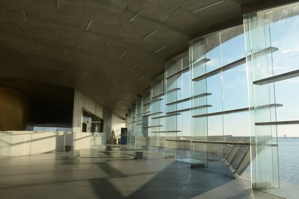 Vista Interior Nueva Estación Marítima Salerno Italia Terminal Por Zaha —  Fotos de Stock