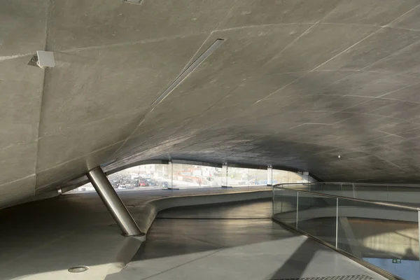 Vista Interior Nueva Estación Marítima Salerno Italia Terminal Por Zaha —  Fotos de Stock