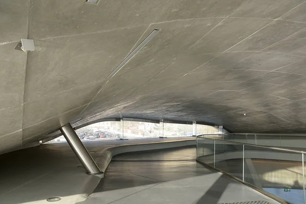 Vista Interior Nueva Estación Marítima Salerno Italia Terminal Por Zaha —  Fotos de Stock