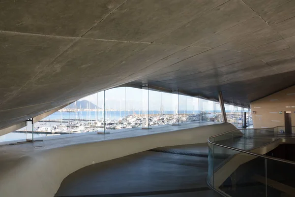 Vista Interior Nova Estação Marítima Salerno Itália Terminal Por Zaha — Fotografia de Stock