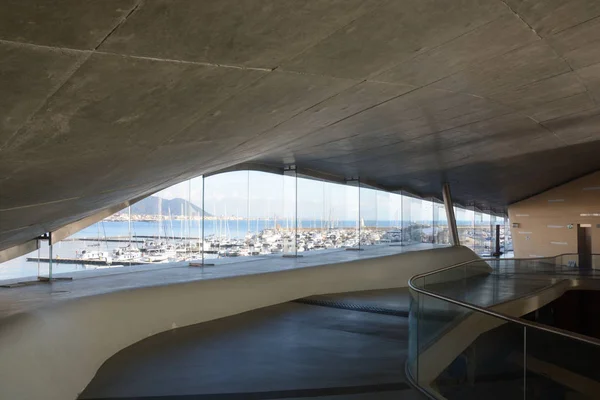 Belső Udvarra Salerno Tengerészeti Állomás Olaszország Terminál Zaha Hadid Építészek — Stock Fotó