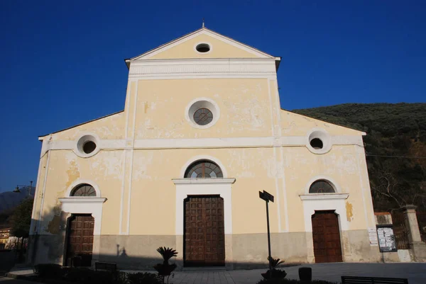 Italia Paesaggio Urbano Giffoni Sei Casali Febbraio 2019 — Foto Stock