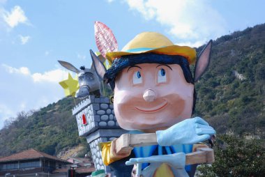 İtalya: Giffoni Valle Piana, 3 Mart 2019 yılında karnaval.