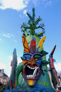 İtalya: Giffoni Valle Piana, 3 Mart 2019 yılında karnaval.