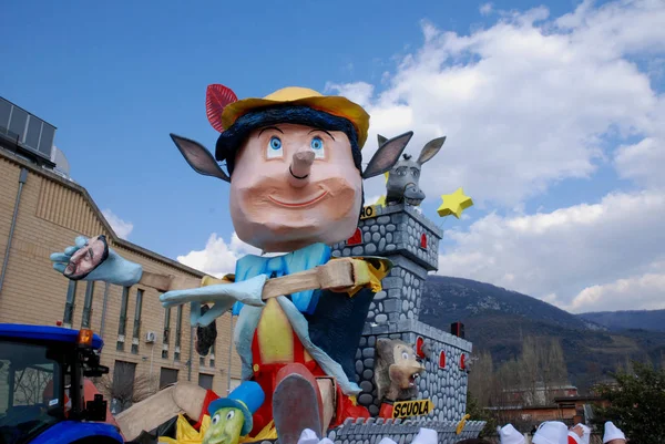 Italië Carnaval Giffoni Valle Piana Maart 2019 — Stockfoto