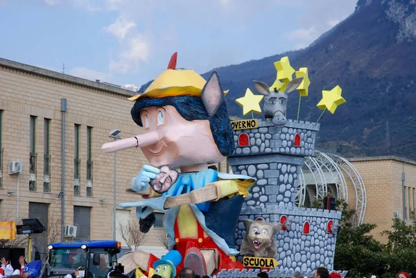 Italië Carnaval Giffoni Valle Piana Maart 2019 — Stockfoto