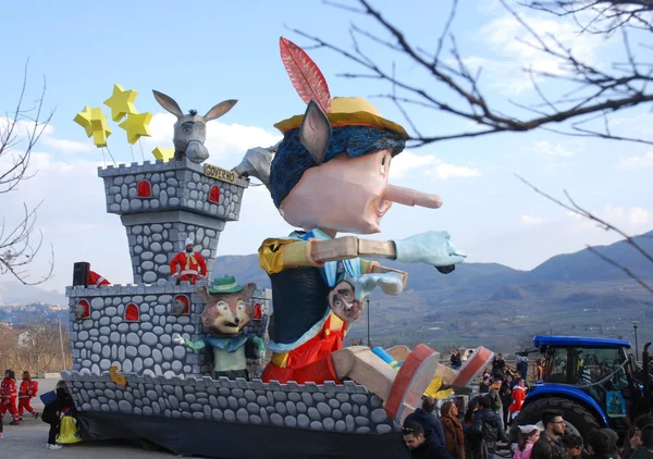 Italië Carnaval Giffoni Valle Piana Maart 2019 — Stockfoto
