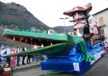 İtalya: Karnaval Giffoni Valle Piana, 21 Şubat 2010.