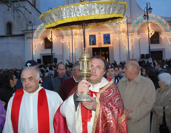 Italië Processie Van Heilige Thorn Giffoni Valle Piana Maart 2011 — Stockfoto
