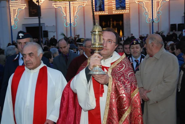 Italië Processie Van Heilige Thorn Giffoni Valle Piana Maart 2011 — Stockfoto