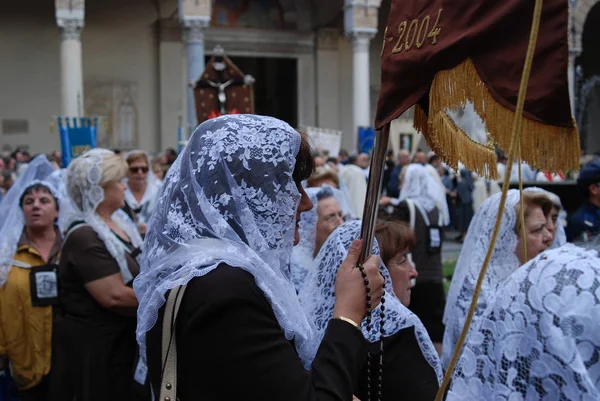 Italia Procesión Religiosa San Matteo Salerno Septiembre 2008 — Foto de Stock