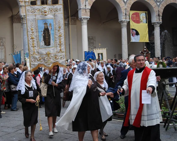 Italië Saint Matteo Religieuze Processie Salerno September 2008 — Stockfoto