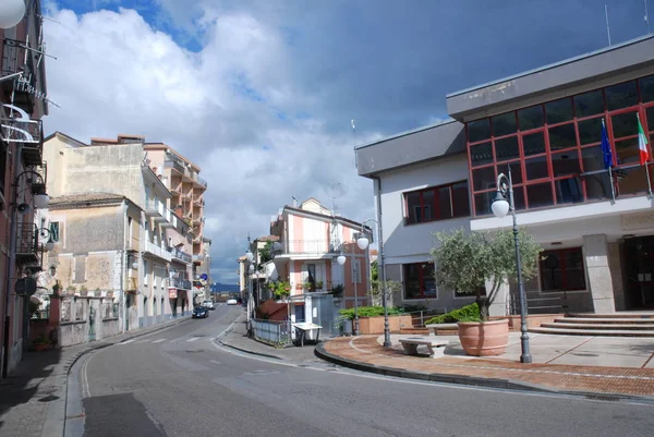 Italia Paisaje Urbano San Cipriano Picentino Mayo 2019 — Foto de Stock