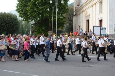 İtalya : Giffoni Valle Piana'daki Saint Antonio Dini Alayı, 16 Haziran 2019.