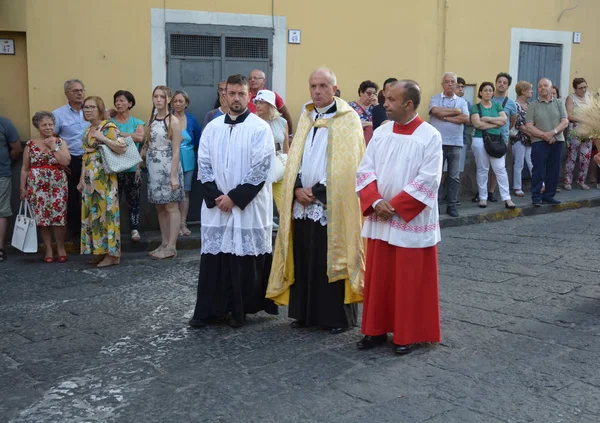 Italië Historische Processie Middeleeuws Festival Giffoni Valle Piana Voor Gave — Stockfoto