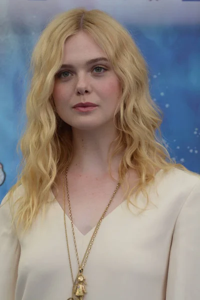 Giffoni Valle Piana, Sa, İtalya - 22 Temmuz 2019 : Elle Fanning Giffoni Film Festivali'nde 2019 - 22 Temmuz 2019'da Giffoni Valle Piana, İtalya.
