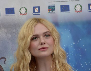 Giffoni Valle Piana, Sa, İtalya - 22 Temmuz 2019 : Elle Fanning Giffoni Film Festivali'nde 2019 - 22 Temmuz 2019'da Giffoni Valle Piana, İtalya.