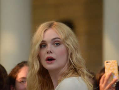 Giffoni Valle Piana, Sa, İtalya - 22 Temmuz 2019 : Elle Fanning Giffoni Film Festivali'nde 2019 - 22 Temmuz 2019'da Giffoni Valle Piana, İtalya.