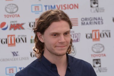 Giffoni Valle Piana, Sa, İtalya - 23 Temmuz 2019 : Evan Peters Giffoni Film Festivali'nde 2019 - 23 Temmuz 2019'da Giffoni Valle Piana, İtalya.