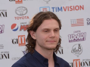 Giffoni Valle Piana, Sa, İtalya - 23 Temmuz 2019 : Evan Peters Giffoni Film Festivali'nde 2019 - 23 Temmuz 2019'da Giffoni Valle Piana, İtalya.