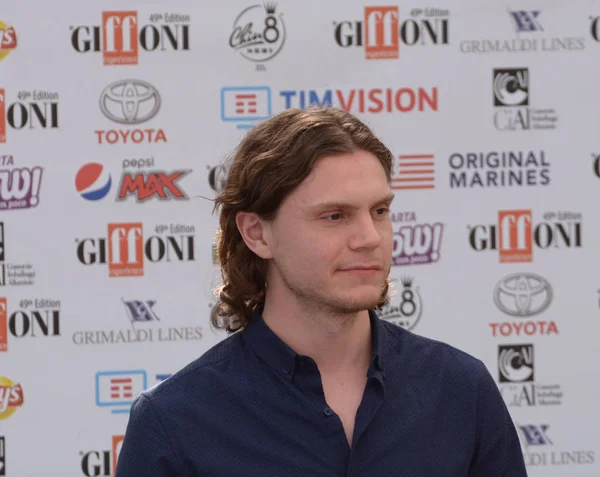 Giffoni Valle Piana Italië Juli 2019 Evan Peters Giffoni Film — Stockfoto