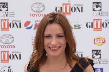Giffoni Valle Piana, Sa, İtalya - 27 Temmuz 2019 : Lucia Borgonzoni Giffoni Film Festivali'nde 2019 - 27 Temmuz 2019'da Giffoni Valle Piana, İtalya.