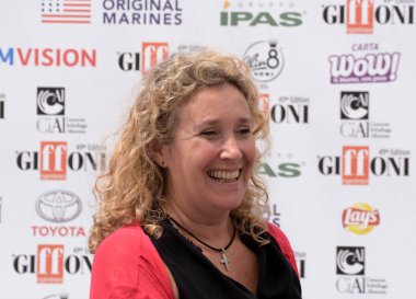 Giffoni Valle Piana, Sa, İtalya - 26 Temmuz 2019 : Alessandra Pesce Giffoni Film Festivali'nde 2019 - 26 Temmuz 2019'da Giffoni Valle Piana, İtalya.