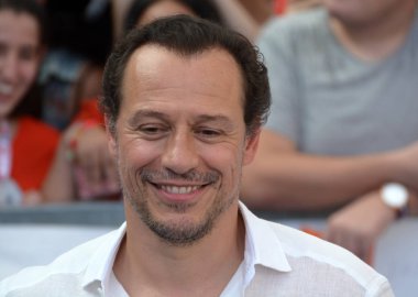 Giffoni Valle Piana, Sa, İtalya - 24 Temmuz 2019 : Stefano Accorsi Giffoni Film Festivali'nde 2019 - 24 Temmuz 2019'da Giffoni Valle Piana, İtalya.