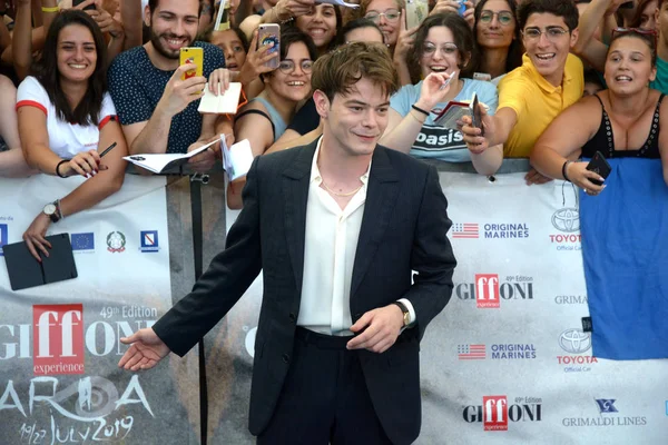 Giffoni Valle Piana Italy July 2019 Charlie Heaton Giffoni Film — Stock Photo, Image