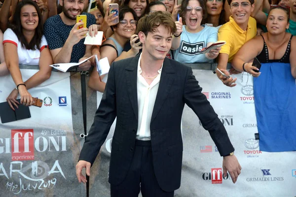 Giffoni Valle Piana Italy July 2019 Charlie Heaton Giffoni Film — Stock Photo, Image