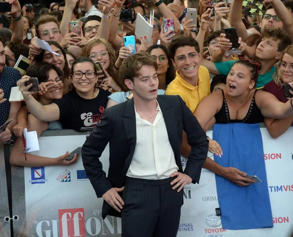 Giffoni Valle Piana Italy July 2019 Charlie Heaton Giffoni Film — Stock Photo, Image