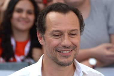Giffoni Valle Piana, Sa, İtalya - 24 Temmuz 2019 : Stefano Accorsi Giffoni Film Festivali'nde 2019 - 24 Temmuz 2019'da Giffoni Valle Piana, İtalya.