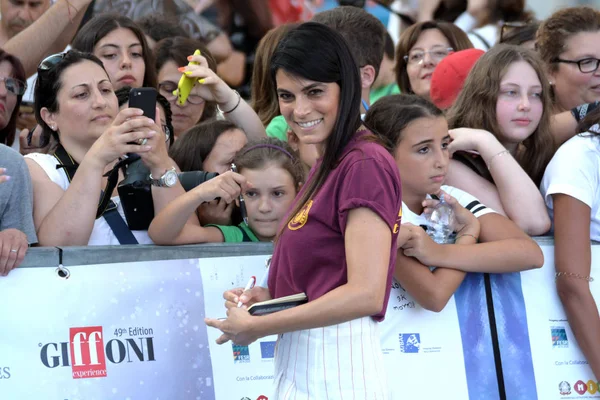 Giffoni Valle Piana Italien Juli 2019 Valeria Solarino Beim Giffoni — Stockfoto