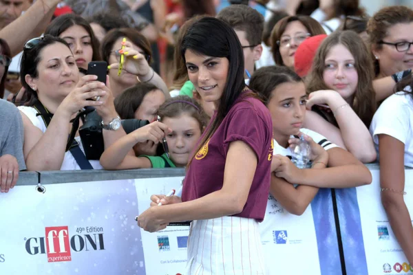 Giffoni Valle Piana Włochy Lipca 2019 Valeria Solarino Giffoni Film — Zdjęcie stockowe